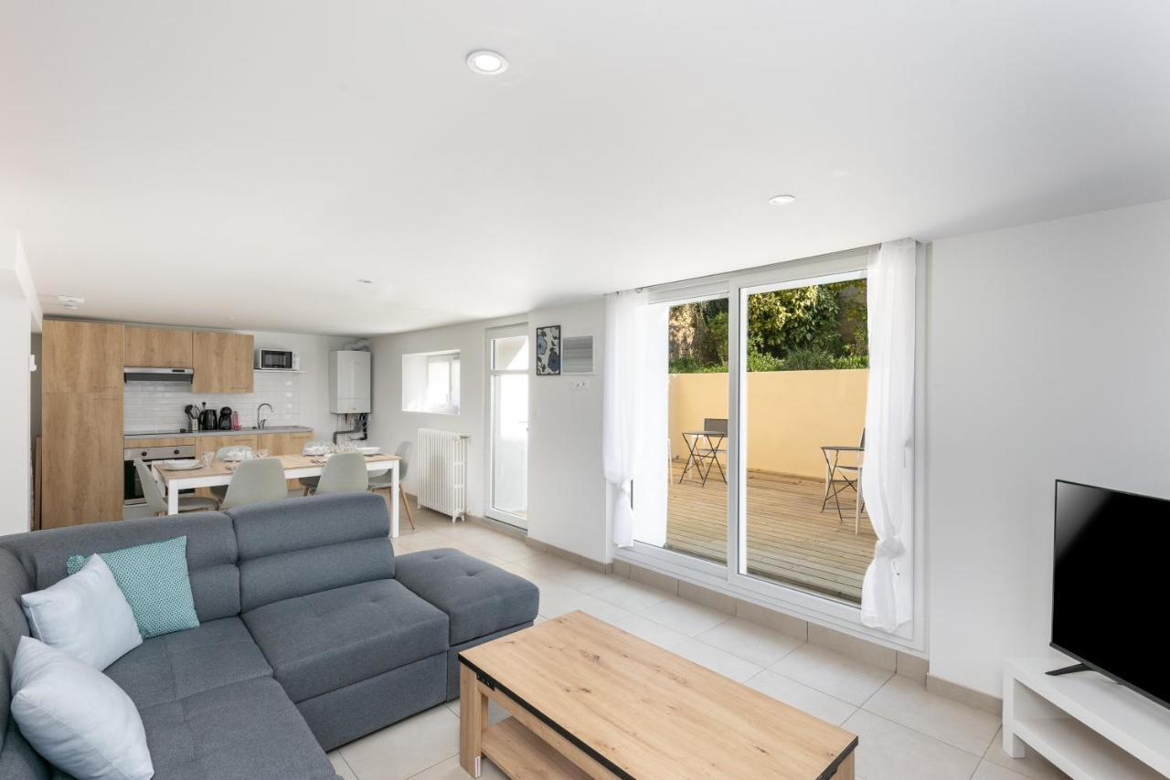 La Belle Poule : Chambre Spacieuse Avec Sdb Privative, Cuisine Et Salon Partages, Terrasse, Proche Facs Et Centre Brest Dış mekan fotoğraf