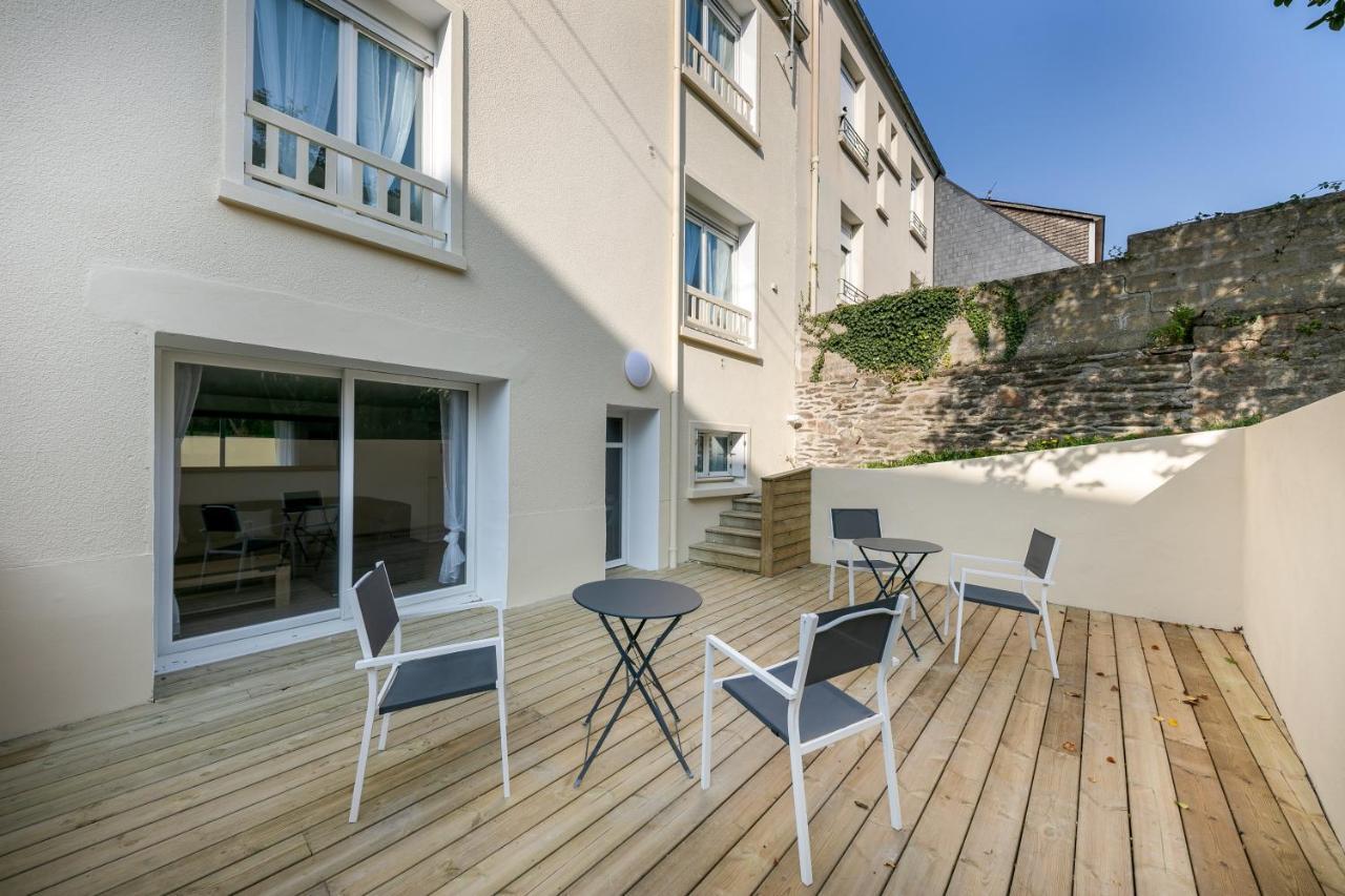 La Belle Poule : Chambre Spacieuse Avec Sdb Privative, Cuisine Et Salon Partages, Terrasse, Proche Facs Et Centre Brest Dış mekan fotoğraf